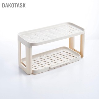 Dakotask ชั้นวางขวดน้ํา แก้วชา แบบล้อเลื่อน ถอดออกได้ สําหรับห้องครัว