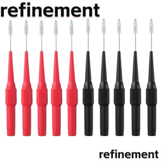 Refinement ชุดเข็มทดสอบมัลติมิเตอร์ สเตนเลส ฉนวนกันความร้อน ไม่ทําลาย 10 ชิ้น