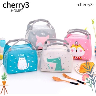 Cherry3 กระเป๋าใส่อาหารกลางวัน กันน้ํา แบบพกพา สําหรับปิกนิก