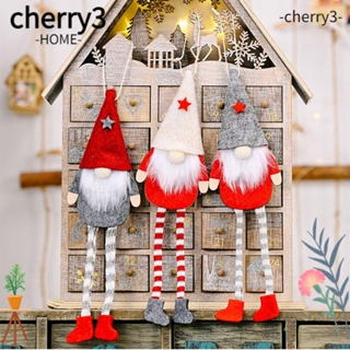 Cherry3 จี้ตุ๊กตาซานตาคลอส สําหรับแขวนตกแต่งบ้าน ต้นคริสต์มาส DIY