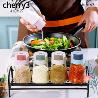 Cherry3 ขวดแก้วใส่เครื่องเทศ แบบใส ขนาด 0.5 กรัม สําหรับห้องครัว