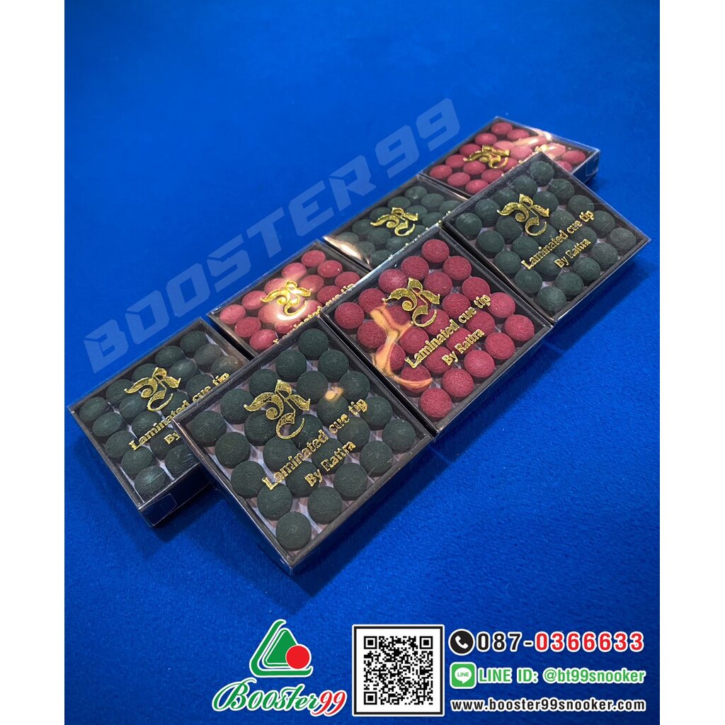 CT09-12-2 หัวคิว สนุกเกอร์ หนังอัด ลามิเนต แบร์น รัตตร้า Rattra หัวคิว ไทยแท้ (ราคาต่อ 1 หัว)