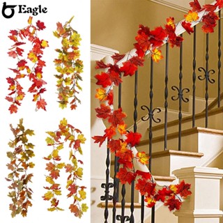 ⭐24H SHIPING⭐170cm Artificial Autumn Fall Maple Leaves Garland Hanging Plant For Party Decors