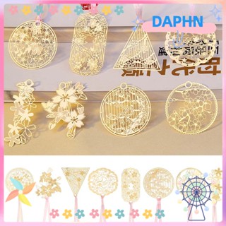 Daphs ที่คั่นหนังสือโลหะ เครื่องเขียน สีโรสโกลด์ แอปริคอท