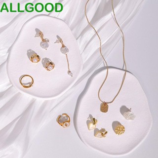 Allgoods ถาดวางเครื่องประดับ สีขาว ทรงไม่สมมาตร สําหรับตกแต่งบ้าน