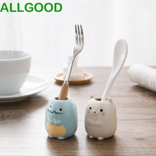 Allgoods ที่เก็บแปรงสีฟัน ไม้จิ้มฟัน ลายการ์ตูนสัตว์น่ารัก อเนกประสงค์ อุปกรณ์เสริม สําหรับห้องน้ํา