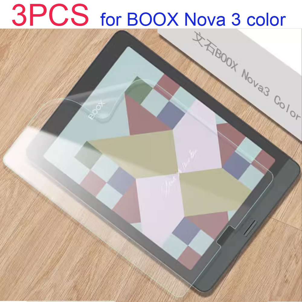 ฟิล์มกันรอยหน้าจอ PET นิ่ม 3 สี สําหรับ ONYX Boox NOVA 7.8 นิ้ว ereader ebook reader 3 ชิ้น