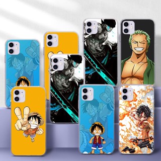 เคสโทรศัพท์ TPU แบบนิ่ม ลาย S137 One pice Luffy and Zoro สําหรับ iPhone SE 2020 12 Mini 13 Pro Max