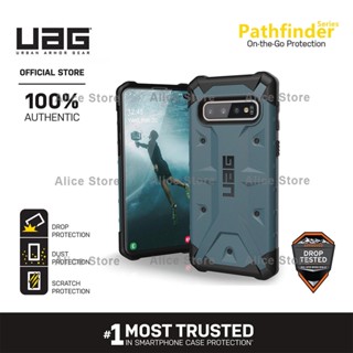 Uag Pathfinder Series เคสโทรศัพท์ สําหรับ Samsung Galaxy S10 Plus / S10e พร้อมฝาครอบป้องกัน แบบทหาร - สีน้ําเงินกรมท่า