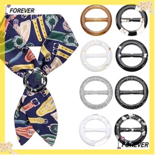 Forever คลิปหัวเข็มขัดเรซิ่น ทรงกลม สําหรับตกแต่งเสื้อผ้า DIY