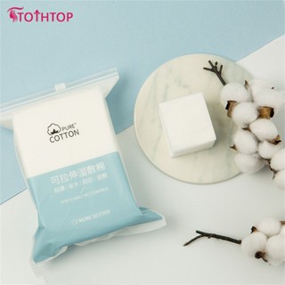 50 ชิ้น/แพ็ค Wet Compress Cotton Cotton Elastic Face Towel Thin Section Makeup Remover Cotton Sheet Skin Care [TOP]