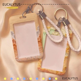 Eutus กระเป๋าใส่บัตรเครดิต บัตรประชาชน พลาสติก น่ารัก สําหรับเด็กผู้ชาย ผู้หญิง