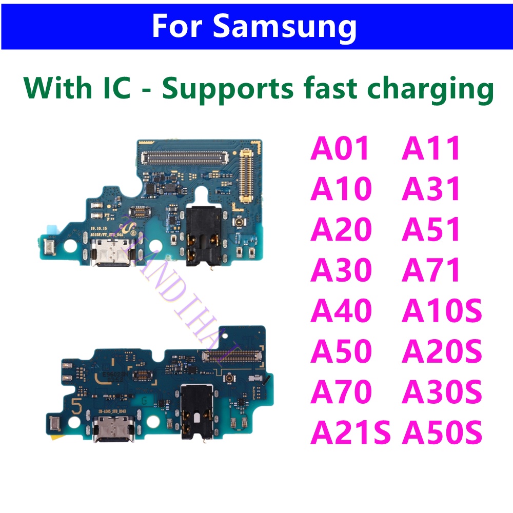 บอร์ดเชื่อมต่อสายชาร์จ USB สําหรับ Samsung A50 A50S A20S A10 A20 A30 A40 A70 A01 A11 A21s A31 A51 A71