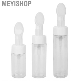 Meyishop Mousse Foaming Bottle Silicone Brush Empty Refillable Facial  Bo