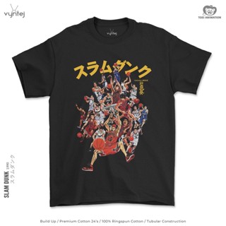 T-shirt  เสื้อยืด ลายการ์ตูนอนิเมะ SLAM DUNK 001S-5XL