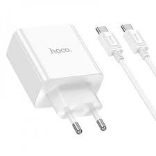 HOCO C108A ชุดชาร์จหัวพร้อมสาย 2port PD 35W พร้อมสายชาร์จ Type-c to ip
