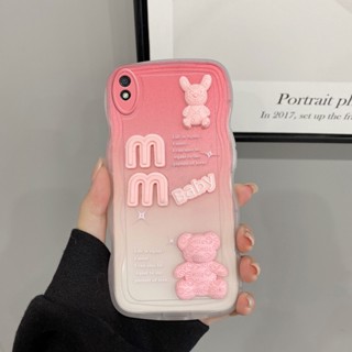 เคส redmi 9a เคสโทรศัพท์มือถือ ลายตุ๊กตา 3D ไล่โทนสี สําหรับ redmi 9a