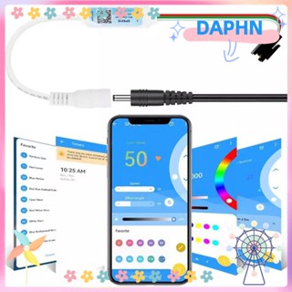 Daphs ตัวควบคุมแอพเพลงบลูทูธ SP621E Piexls 3 PIN DC5-24V LED สําหรับ WS2812B WS2811