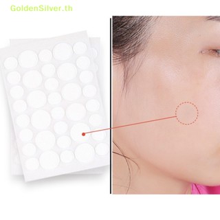 Goldensilver แผ่นสติกเกอร์กําจัดสิว ดูดซับ Pus และน้ํามัน TH