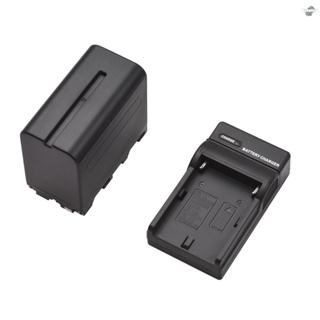 {fly} NP-F960/ NP-F970 Camera Battery and Charger Kit 1PC 7.2V 7800mAh Large Rechargeable Battery with USB Cable Replacement for  NP-F550 F570 F750 F770 F960 F970