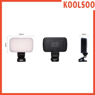 [Koolsoo] โคมไฟเติมแสง LED 3000-6500K แบบพกพา สําหรับบันทึกวิดีโอ