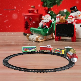 Shenyoushop ชุดของเล่นรถไฟไฟฟ้า แบบโต้ตอบ ปลอดภัย เชื่อถือได้ ประกอบง่าย ของขวัญคริสต์มาส สําหรับเด็ก