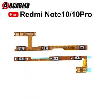 อะไหล่ปุ่มปรับระดับเสียง เปิดปิด สายเคเบิ้ลอ่อน แบบเปลี่ยน สําหรับ Redmi Note 10 Pro Note10 5G