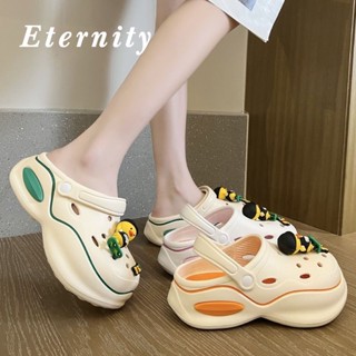 Eternity  รองเท้าหัวโต รองเท้าแตะผู้หญิง น่ารักหนาพื้นลื่น อาบน้ำในห้องน้ำ  32z072901 Chic ทันสมัย พิเศษ fashion B21H0IW 36Z230909