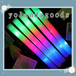 Yola แท่งโฟมไฟกระพริบ LED หลากสี สําหรับงานปาร์ตี้วันเกิด 1 5 ชิ้น