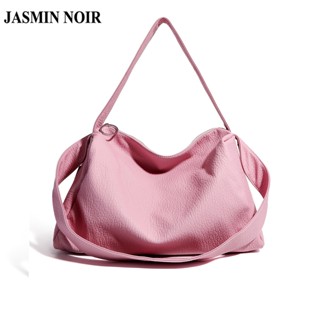 Jasmin NOIR กระเป๋าสะพายข้าง หนัง PU ใบใหญ่ จุของได้เยอะ เรียบง่าย สําหรับผู้หญิง