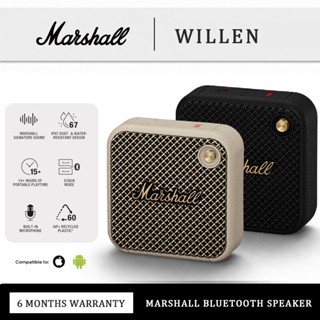 【รับประกัน6เดือน】ลำโพงบลูทูธแท้ Marshall Willen ลำโพงสำหรับใช้ในบ้าน ลำโพง Marshall Willen 15Hours of Battery Life