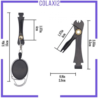 [Colaxi2] เครื่องมือผูกสายตกปลา น้ําหนักเบา พร้อมพวงกุญแจสเตนเลส 3 in 1