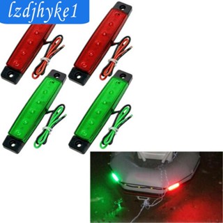 [Lzdjhyke1] แถบไฟ Led ติดเรือคายัค DC 12V 4 ชิ้น