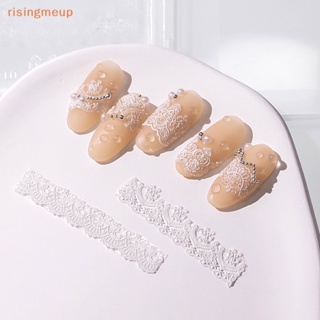 [risingmeup] แม่พิมพ์ซิลิโคน รูปเกล็ดหิมะ 3D สําหรับตกแต่งเล็บ DIY 1 ชิ้น