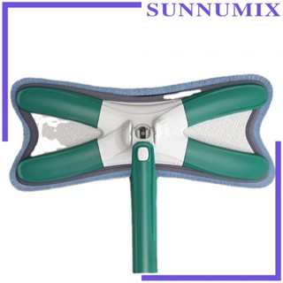 [Sunnimix] ไม้ถูพื้น แบบแบน หมุนได้ 360 องศา สําหรับทําความสะอาดกระเบื้อง ไม้เนื้อแข็ง