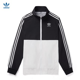 Adidas ของแท้ 100% เสื้อแจ็กเก็ต กันลม สไตล์วินเทจ พลัสไซซ์ สําหรับผู้ชาย