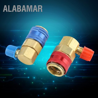 ALABAMAR คู่ R134a เครื่องปรับอากาศรถยนต์ข้อต่อฟลูออไรด์ Quick Couplers Connectors สำหรับสารทำความเย็น