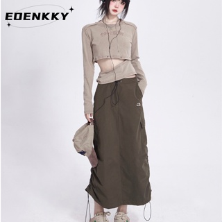 EOENKKY  กระโปรง กระโปรงยีนส์ กระโปรงกางเกง 2023 NEW Style พิเศษ สบาย คุณภาพสูง Trendy A23M05G 36Z230909