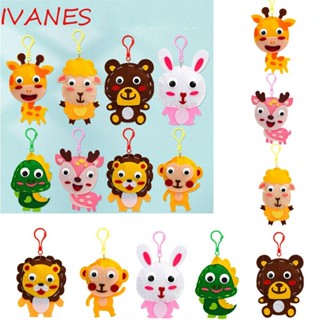 Ivanes จี้ตุ๊กตาสัตว์ มอนเตสซอรี่ งานฝีมือ ไม่ทอ DIY สําหรับเด็ก