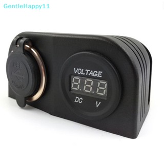 Gentlehappy ซ็อกเก็ตโวลต์มิเตอร์ ซ็อกเก็ตพาวเวอร์ USB 1 2 3 หลุม สําหรับรถยนต์ รถบรรทุก