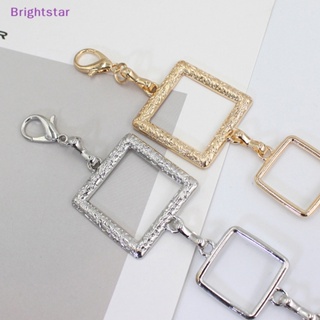 Brightstar เข็มขัดโซ่โลหะ ทรงสี่เหลี่ยม ปรับได้ สําหรับผู้หญิง และเด็กผู้หญิง