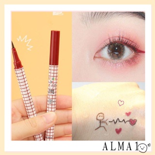 Alma ปากกาอายไลเนอร์ กันน้ํา สีสันสดใส ติดทนนาน