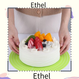 Ethel1 แผ่นหมุนเค้ก ไม่เหนียวติด ขนาด 12 นิ้ว พร้อมสเกลวัด สําหรับทําเค้ก ฟองดองท์