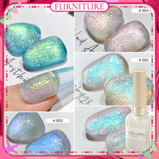 ♕ Xeijayi Aurora Unicorn Series เจลทาเล็บ Pearlescent Fine Flash Mermaid Shell Uv Led Phototherapy Glue Nail Art For Nail Shop 15ml FURNITURE