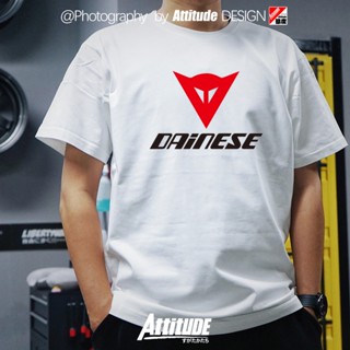 เสื้อยืดแขนสั้น ผ้าฝ้ายแท้ พิมพ์ลาย Attitude Racing สําหรับแข่งรถจักรยานยนต์