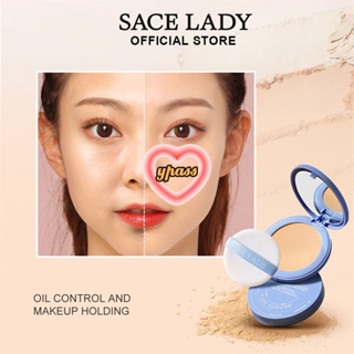 CYREAL Face Powder Oil Control Long Lasting 24h Locking Makeup Face Powder Foundation Matte With Powder Puff. แป้งพัฟควบคุมความมันติดทนนาน 24 ชม