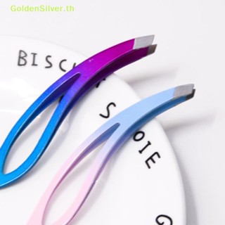 Goldensilver แหนบสเตนเลส กําจัดขนคิ้ว หลากสี สําหรับต่อขนตา แต่งหน้า