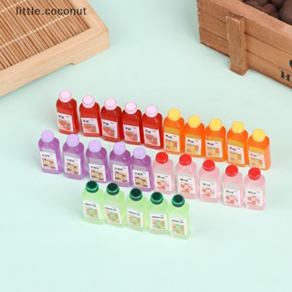 [little.coconut] ขวดน้ําผลไม้จิ๋ว 1:12 อุปกรณ์เสริม สําหรับบ้านตุ๊กตา 5 ชิ้น