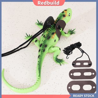 Redbuild|  เชือกจูงสัตว์เลี้ยง หนังเทียม น้ําหนักเบา ใช้ซ้ําได้ สําหรับสัตว์เลื้อยคลาน ชินชิล่า 1 ชุด