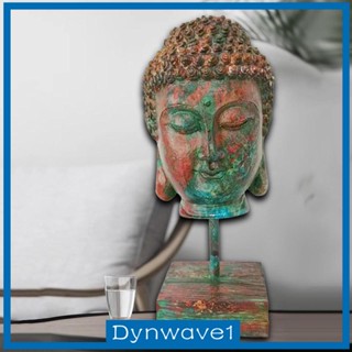 [Dynwave1] รูปปั้นพระพุทธรูปเรซิ่น งานฝีมือ สําหรับตกแต่งบ้าน โต๊ะทํางาน ในร่ม กลางแจ้ง